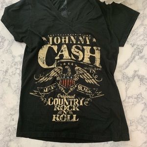 L Johnny Cash T-shirt women’s Zion Rootswear